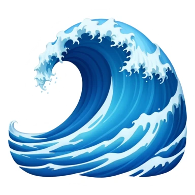 Ocean wave sticker