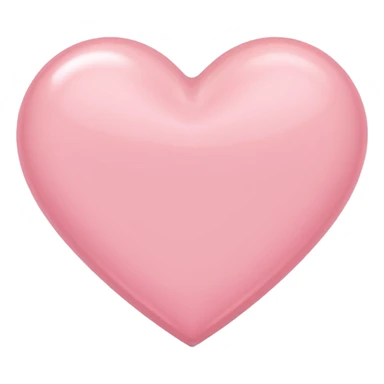 A cute light pink heart sticker