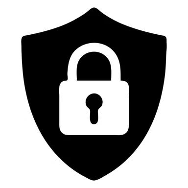 solid filled icon of a shield and padlock, bold, fully filled in teal #49aea3, no white or transparent areas, clear and highly visible, closely matching the reference image sticker