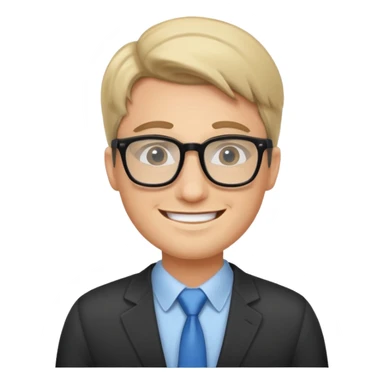 cool office guy sticker