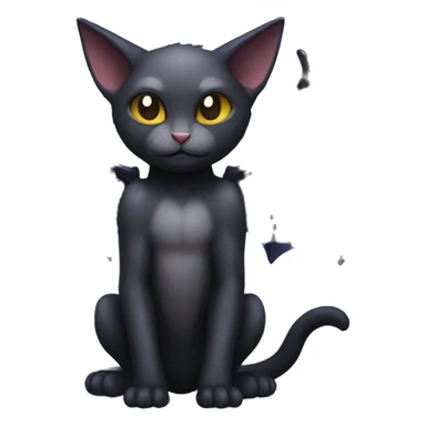 Dark-type-Psychic-type-Fakémon-Bat-Cat full body sticker