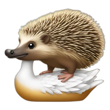 hedhehog on a goose sticker
