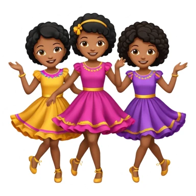 Variety Black girls dancing sticker