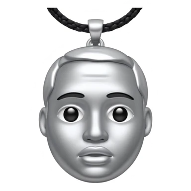 silver rapper necklace sticker