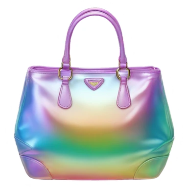 Iridescent prada bag sticker