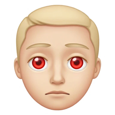 Tired low red eyes  sticker