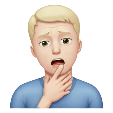 A guy being chocked sticker