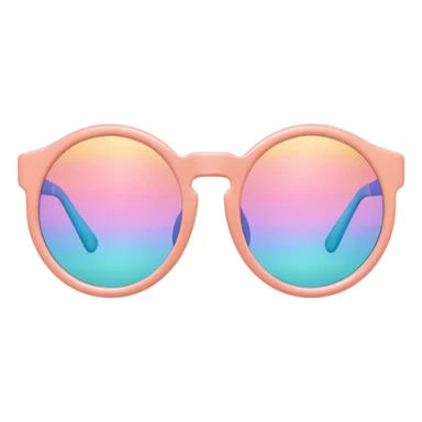 A colorful pair of Pastel sunglasses (aesthetic, loose object, apparel)  sticker