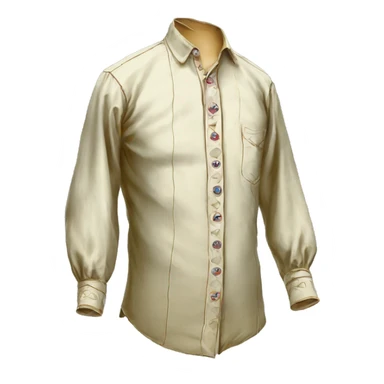 men's shirt 19th century sticker