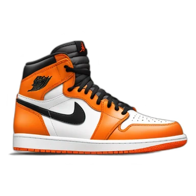 Air jordan 1 orange sticker