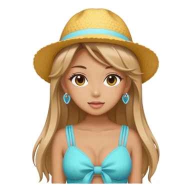 Aesthetic Gyaru Summer Girl sticker