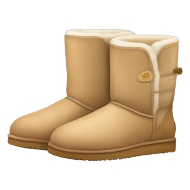 Pair of beige Ugg shoes sticker