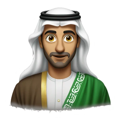 photorealistic Faisal of Saudi Arabia sticker