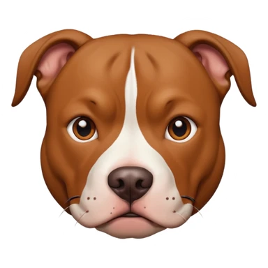 Pitbull face sticker
