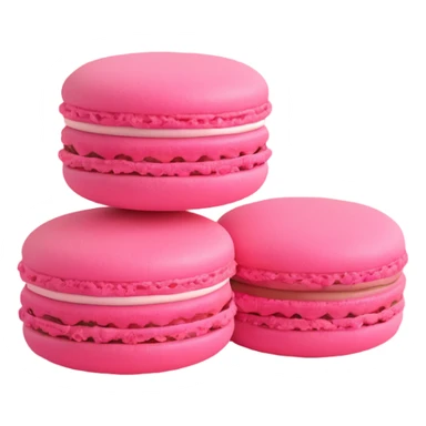 pink macaron sticker