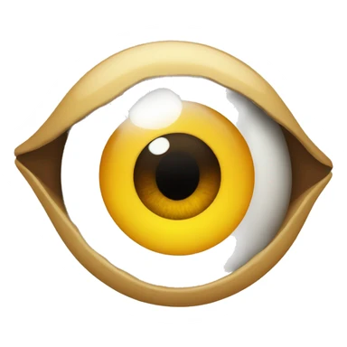 eyeball with an exclamation mark inside sticker