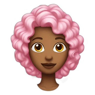 Un ange avec des cheveux roses sticker