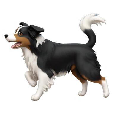 Anvil with border collie jumping over sticker