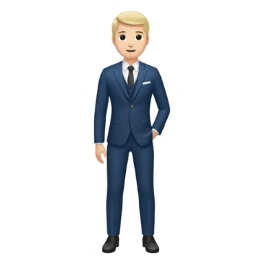 groom standing on foot sticker