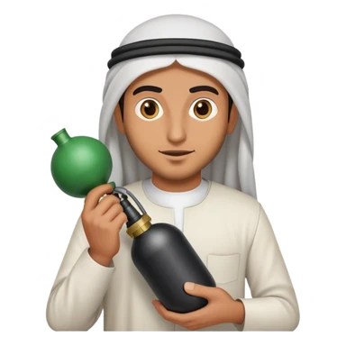 Arab guy with bomb  sticker