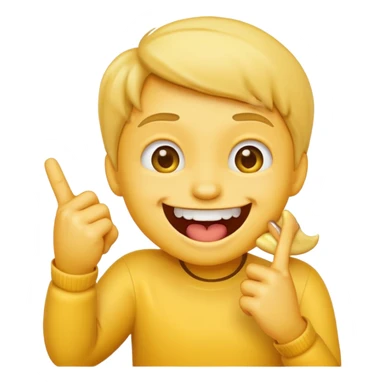 Emoji biting a finger sticker