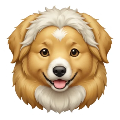 Golden retriever Great Pyrenees mix dog  sticker