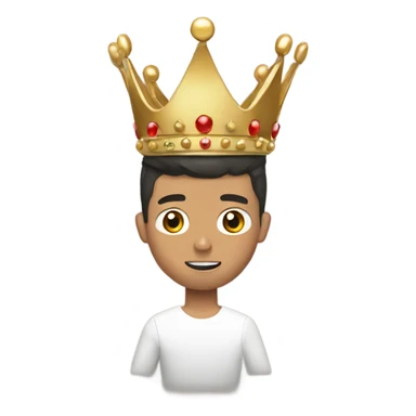 Cristiano Ronaldo with a crown sticker