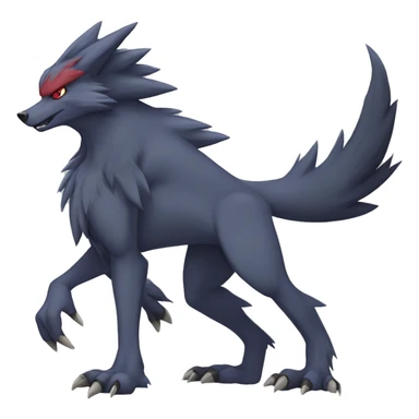 Zoroark-Lombax-Sergal-Vernid-Fakemon full body sticker