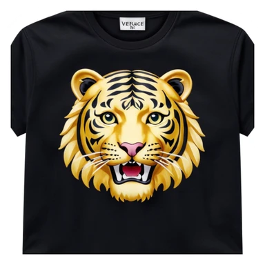 Black tiger print utra realistic detailedVersace Jeans Couture
logo-print T-shirt sticker