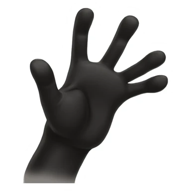 black labrador high five paw sticker