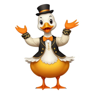 Pato malabarista  sticker