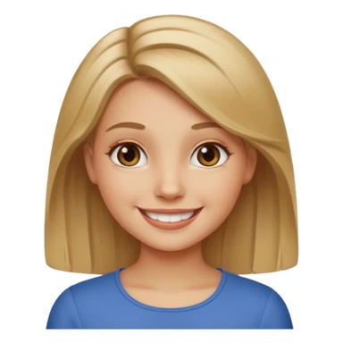 Make a dark blonde polish girl  sticker