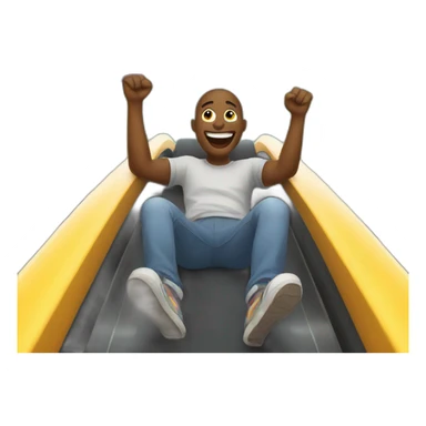 Enjoying a rollercoaster  sticker