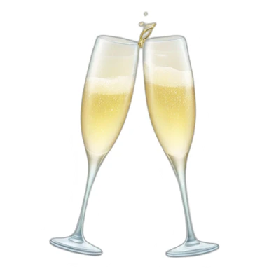 Champagne Glasses Cheers christmas sticker