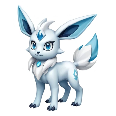 Shiny Absol-Glaceon-Hybrid (Full body) sticker