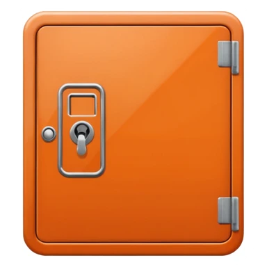 locker orange sticker