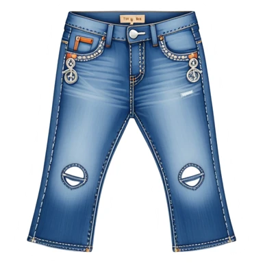 True religion flared jeans sticker