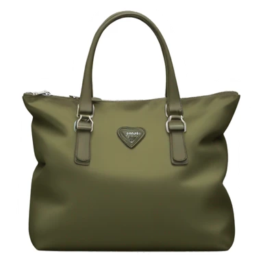 olive prada nylon bag sticker