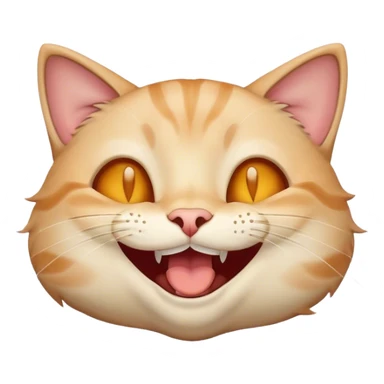 Cat laugh  sticker