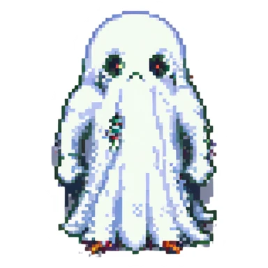 fog with a ghost sticker