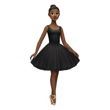 black Ballerina dress no person sticker