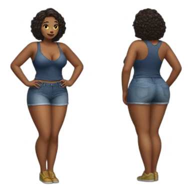 voluptuous girl dressing sticker