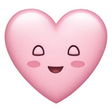 cute light pink heart sticker