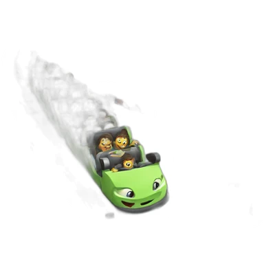 looping Roller Coaster sticker