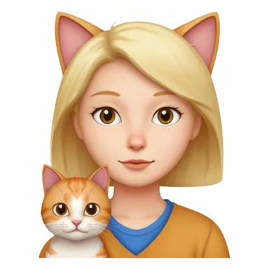  😍with cat  sticker