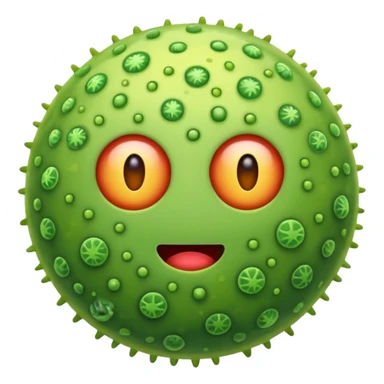 un emoji de dos bacterias sticker