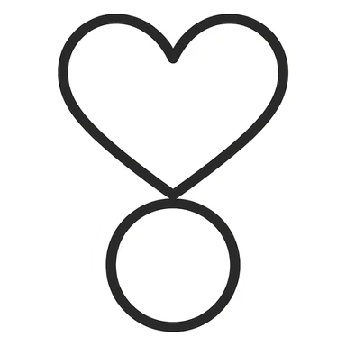 love object, no background sticker