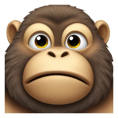 very fat monkey flexing sticker