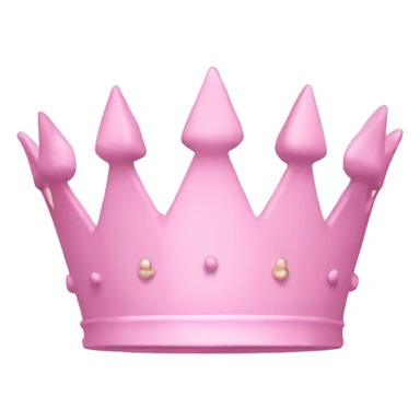 pastel pink crown sticker