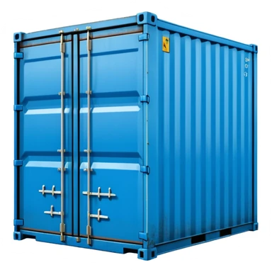 goods Contener emoji which is used for shipment of goods, single contaner sticker